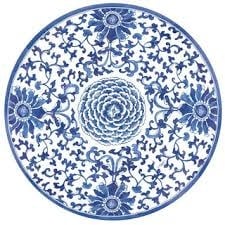 Indigo Garden Blue/White Salad/Dessert Plates - package of 8