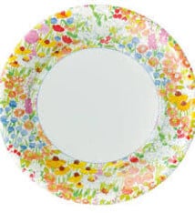 Primavera Luxury Paper Dinner Plates -package of 8