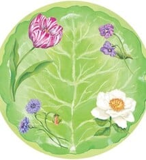 Floral Majolica Dinner Plates - 8 Per Package