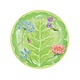 Floral Majolica Salad & Dessert Plates - 8 Per Package
