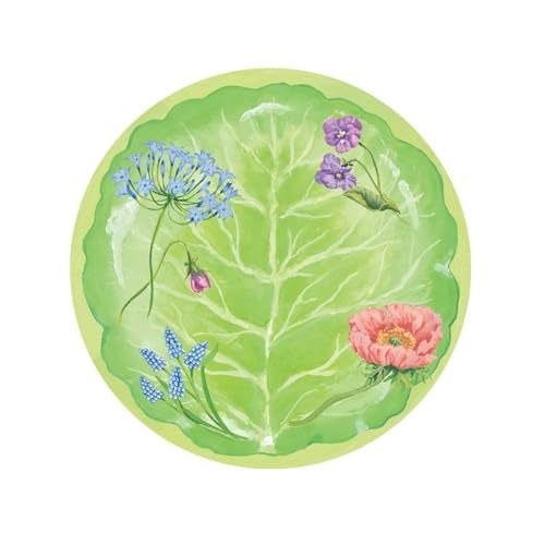 Floral Majolica Salad & Dessert Plates - 8 Per Package