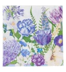 Shades Of Blue Dinner Napkins - 20 Per Package