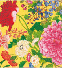 A Profusion Of Flowers 2 Yellow Luncheon Napkin - package of 20