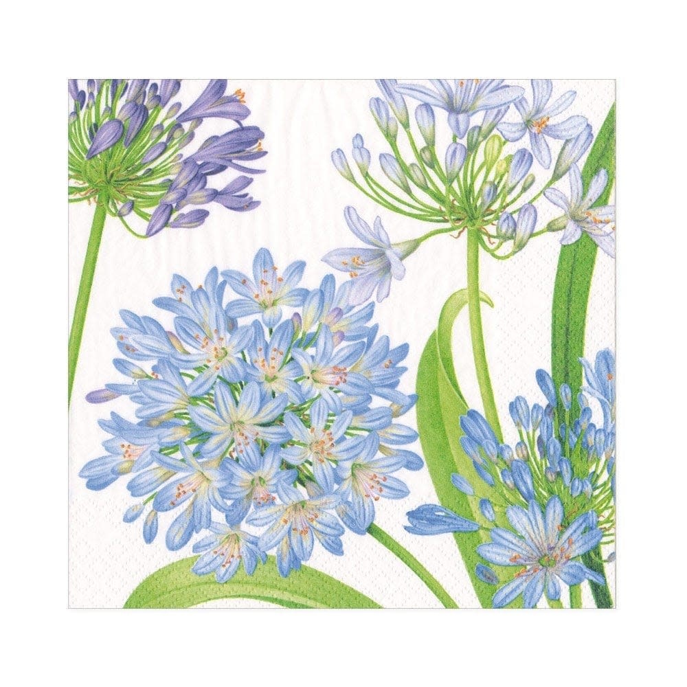 Agapanthus Garden Paper Luncheon Napkins - 20 Per Package