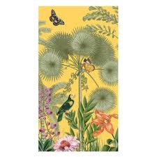 Paradise Garden Canary Guest Towel - package of 15