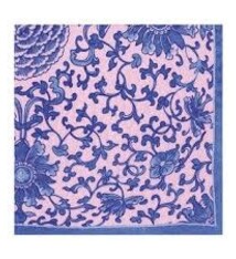 Indigo Garden Blue/Pink Cocktail Napkin - package of 20