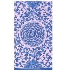 Indigo Garden Blue/Pink Guest Towel  - package of 15