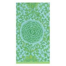 Indigo Garden Jade/Turquoise Guest Towel - package of 15
