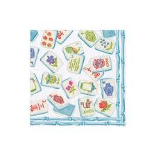 Mahjong Robin'S Egg Cocktail Napkin - package of 20