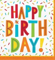 CELEBR Birthday Fun Luncheon Napkin (16 Count)