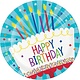 CELEBR Cake Birthday 9" Plate (8 Count)