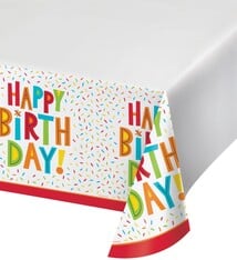 CELEBR Birthday Fun Table Cover  48 X 88 in.