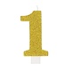 Glitter Number "1" Birthday Candle Assorted Colors