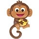 36" Happy Monkey Shape Mylar Balloon
