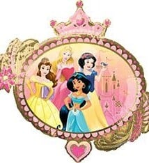 34" Princess Once Upon Shape Mylar Balloon