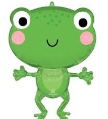 29" Happy Frog Super Shape Mylar Balloon