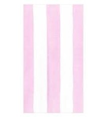 Cafe Stripe Light Pink Paper Linen Guest Towels -12 per package