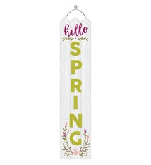 Hello Spring Deluxe Vertical Hanging Sign