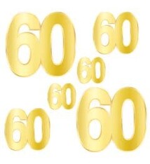 Foil "60" Birthday Cutouts