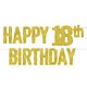 Foil Happy "18th" Birthday Banner