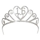 Glittered Metal "16" Tiara