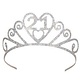 Glittered Metal "21" Tiara