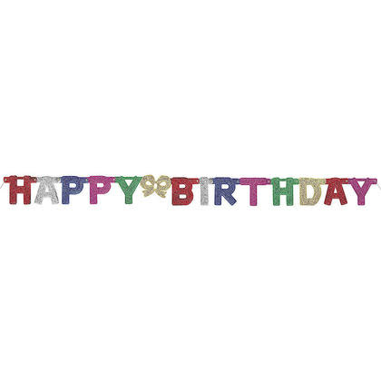 Deluxe Glitter Bday Banner
