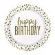 Confetti Gold Birthday 7" Plate