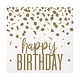Confetti Gold BDay Beverage Napkin