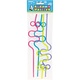 Plastic Crazy Loop Straws Assorted 4ct