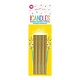 Gold Sparkling Birthday Candles (18 Count)