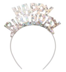 Silver Prismatic Happy Birthday Tiara