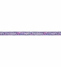 12ft Foil Birthday Blossom Banner