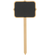 Chalkboard Food Sign Picks with Chalk, 4 Count