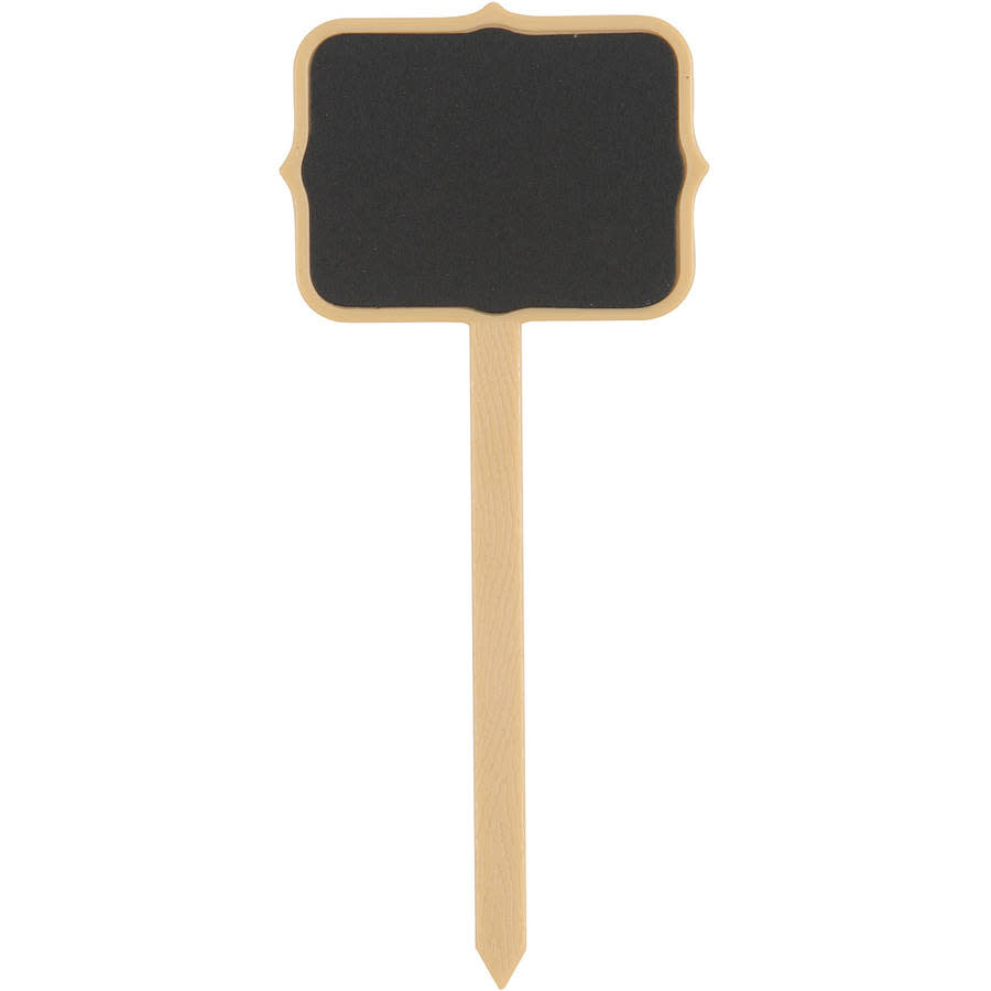 Chalkboard Food Sign Picks with Chalk, 4 Count