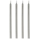 5" Silver Birthday Candles