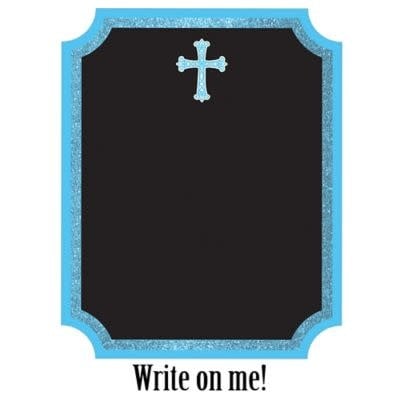 Religious Chalkboard - Blue
