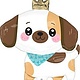 27" Kawaii Puppy Shape Mylar Balloon