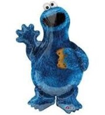 35" Cookie Monster Shape Mylar Balloon