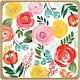 Bright Floral Dinner Plates 8ct