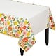 Bright Floral Plastic  Table Cover