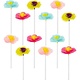 Bright Floral Cupcake Picks 12ct