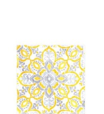 Yellow Tile Beverage Napkins 16ct