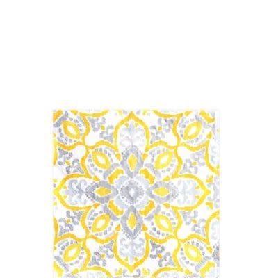 Yellow Tile Beverage Napkins 16ct