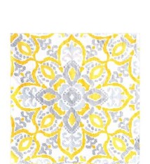 Yellow Tile Lunch Napkins 16ct