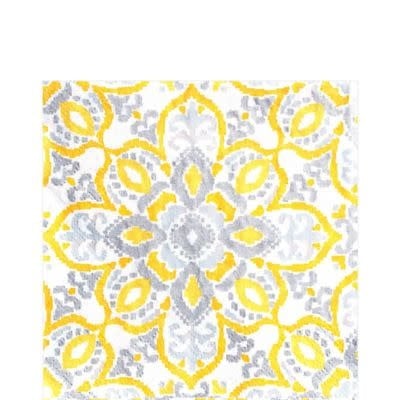 Yellow Tile Lunch Napkins 16ct