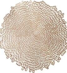 Gold Blossom Vinyl Placemat