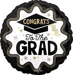 17" Wave of Success Congrats To The Grad Mylar Balloon (H10)