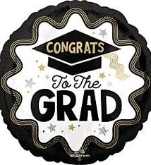 17" Wave of Success Congrats To The Grad Mylar Balloon (H10)