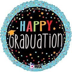 18" Graduation Confetti Mylar Balloon (H15)